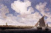 Salomon van Ruysdael Sailboats on the Wijkermeer France oil painting artist